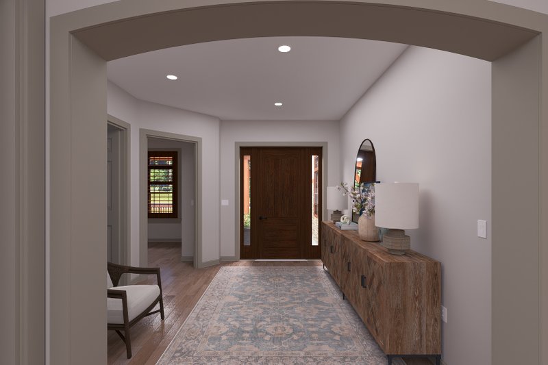 House Blueprint - Interior - Entry 1 for Traditional House Plan #1060-474 - 2 bed, 2 bath