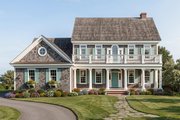 Colonial Style House Plan - 5 Beds 4 Baths 3277 Sq/Ft Plan #137-288 Exterior 