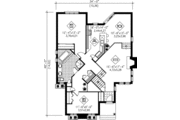 Traditional Style House Plan - 2 Beds 1 Baths 1317 Sq/Ft Plan #25-1140 