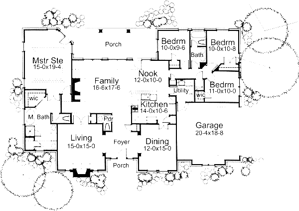 Traditional Floor Plan - Main Floor Plan #120-116