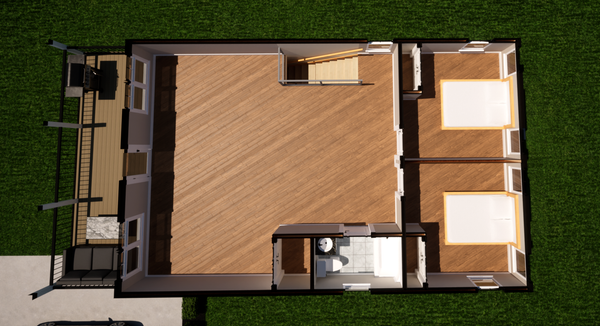 Country Floor Plan - Upper Floor Plan #1116-25