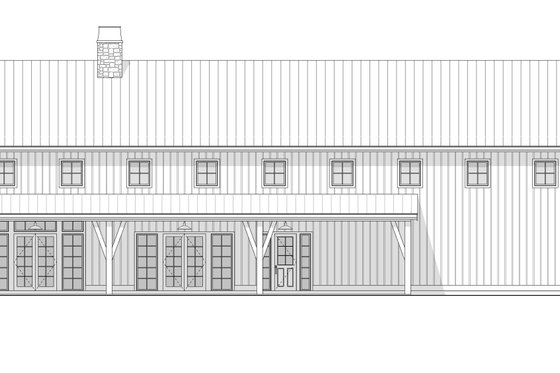 Exterior - Other Elevation 1 for Barndominium House Plan #1114-54 - 3 bed, 2.5 bath