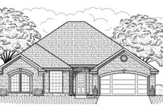 Exterior - Front Elevation for Traditional House Plan #65-435 - 3 bed, 2 bath