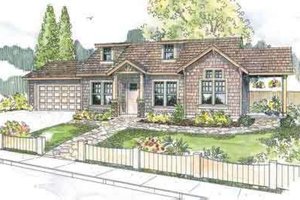 Craftsman Exterior - Front Elevation Plan #124-565