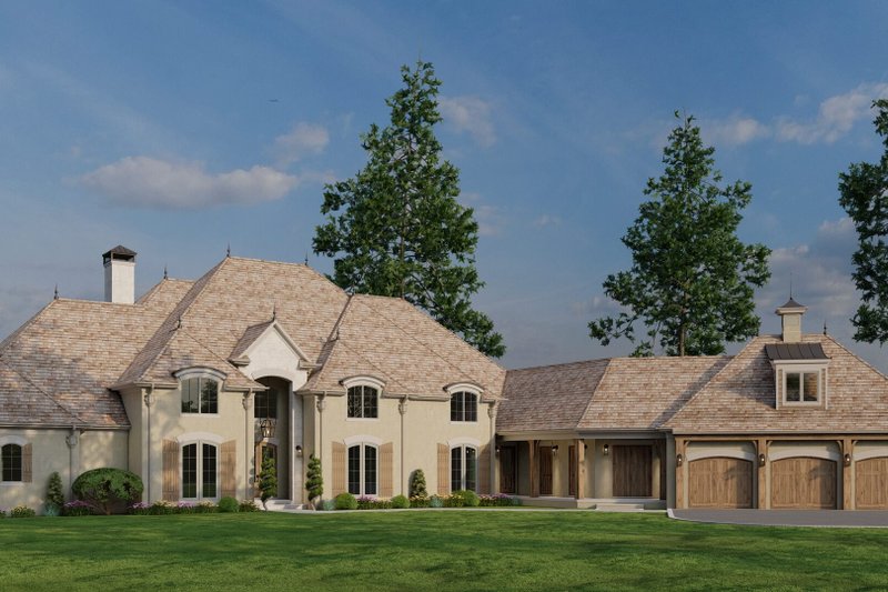 Dream House Plan - Exterior - Front Elevation 5 for European House Plan #923-392 - 4 bed, 3.5 bath