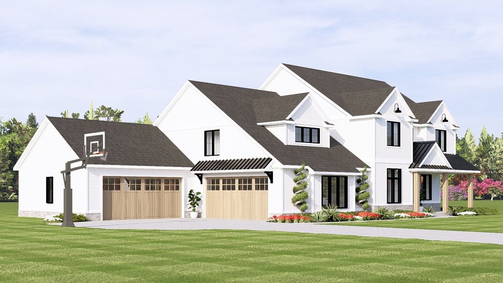 Exterior - Other Elevation 2 for Farmhouse House Plan #1064-113 - 5 bed, 4.5 bath