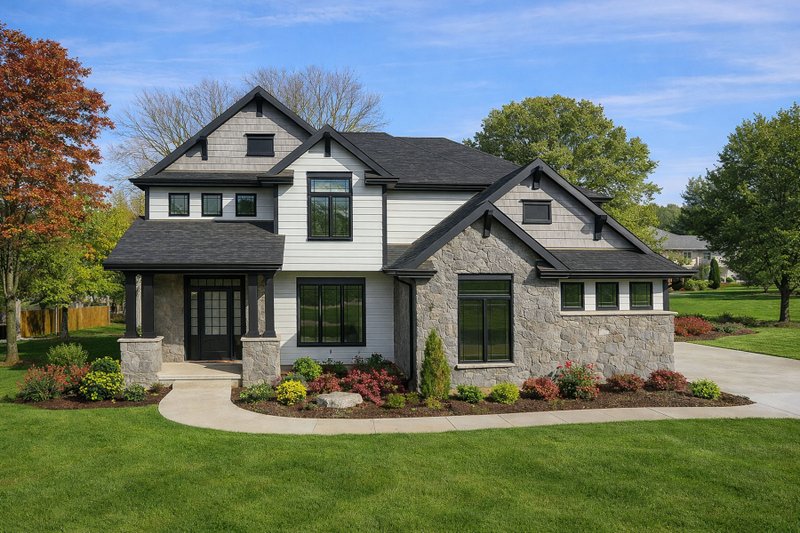 Home Plan - Bungalow Exterior - Front Elevation Plan #20-2094