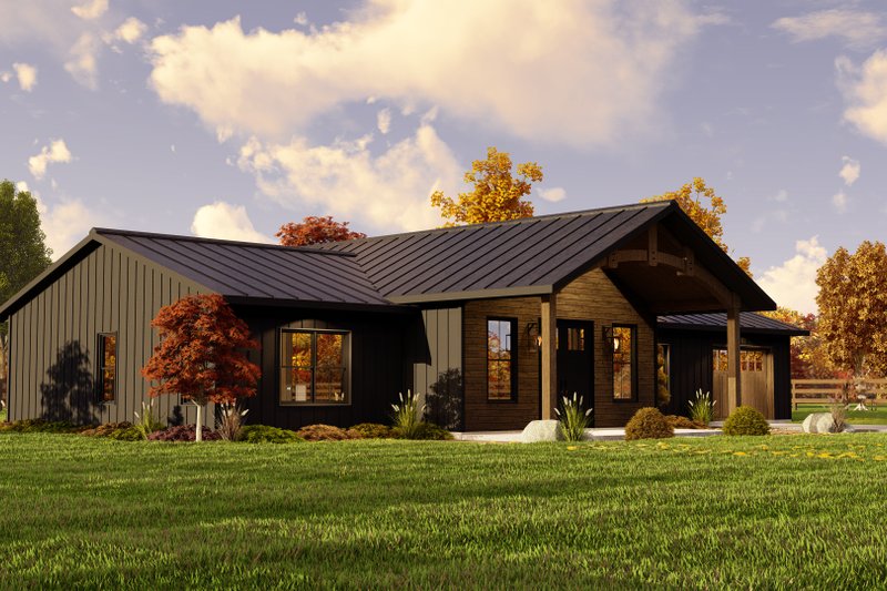 House Plan Design - Exterior - Other Elevation 1 for Barndominium House Plan #1064-267 - 2 bed, 2 bath