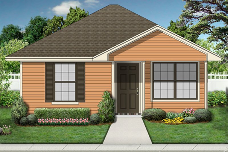 House Plan Design - Cottage Exterior - Front Elevation Plan #84-534