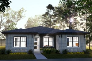 Home Plan - Exterior - Front Elevation for Modern House Plan #513-2486 - 4 bed, 4 bath
