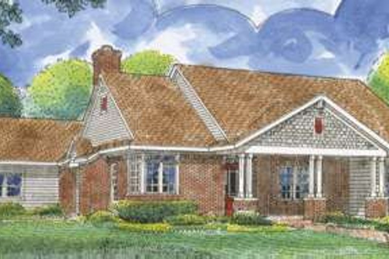 Home Plan - Southern Exterior - Front Elevation Plan #410-291
