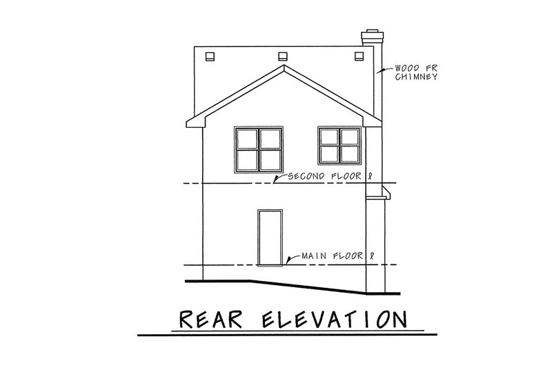 Dream House Plan - Exterior - Rear Elevation for European House Plan #20-2623 - 3 bed, 3.5 bath