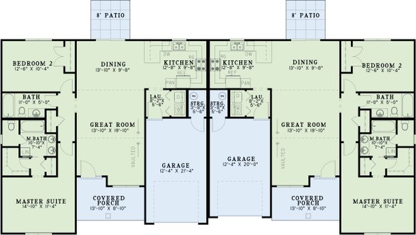 Dream House Plan - Southern Floor Plan - Main Floor Plan #17-2163