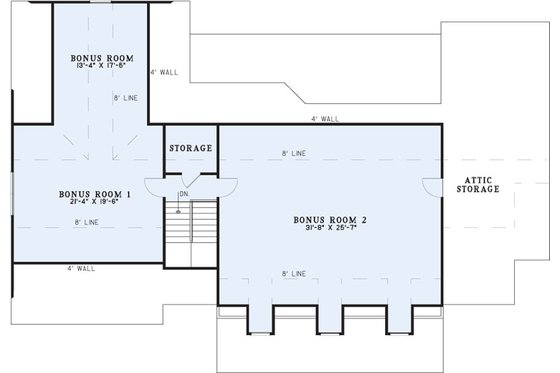 Floor Plan - Other Floor for Farmhouse House Plan #923-473 - 4 bed, 3 bath