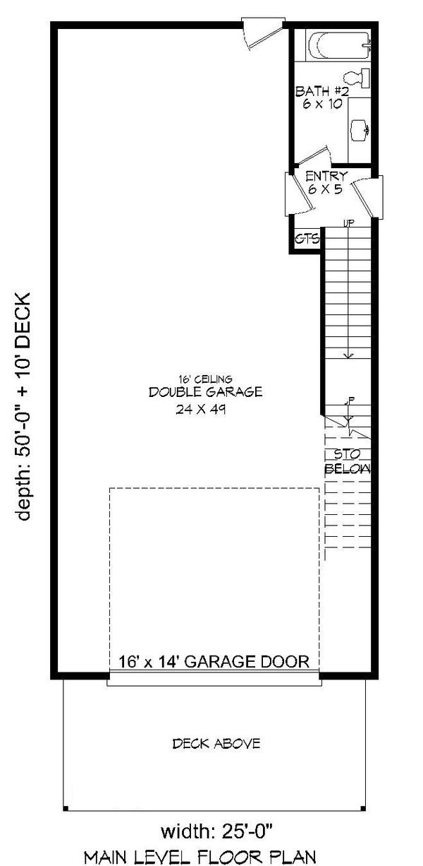 Contemporary Floor Plan - Main Floor Plan #932-178