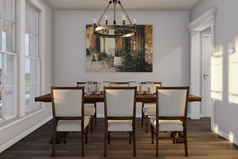 House Blueprint - Interior - Dining Room for Farmhouse House Plan #923-404 - 3 bed, 3.5 bath