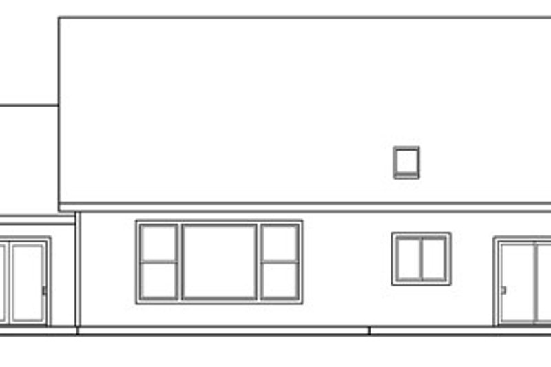 Home Plan - Exterior - Rear Elevation for Traditional House Plan #124-767 - 3 bed, 2.5 bath