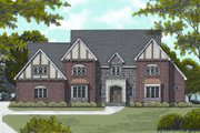 European Style House Plan - 5 Beds 4 Baths 4069 Sq/Ft Plan #413-821 