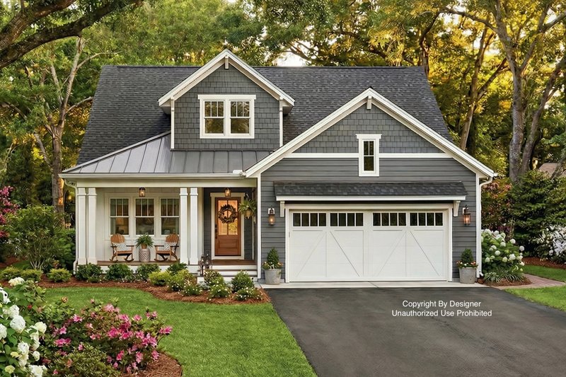 House Plan Design - Exterior - Front Elevation 2 for Bungalow House Plan #51-1405 - 3 bed, 2 bath