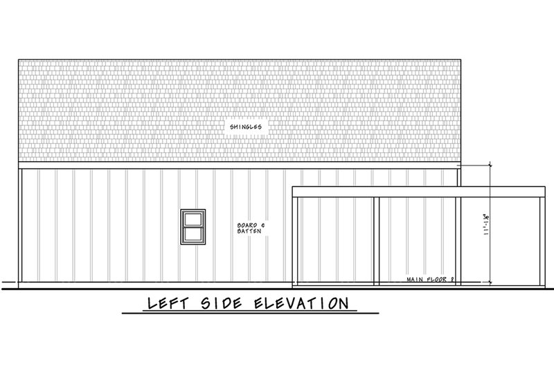 Dream House Plan - Exterior - Other Elevation for Modern House Plan #20-2552 - 3 bed, 2 bath