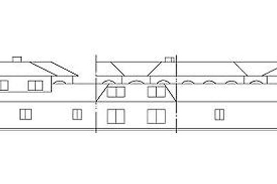 Exterior - Rear Elevation for Mediterranean House Plan #60-639 - 5 bed, 3 bath