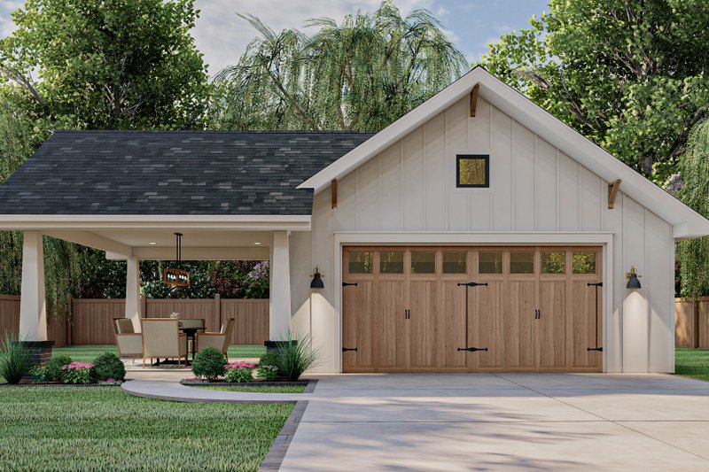 Traditional Style House Plan - 0 Beds 0 Baths 736 Sq/Ft Plan #455-37