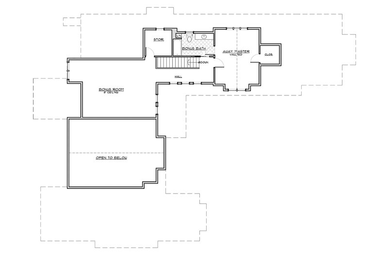 Home Plan - Floor Plan - Upper Floor for Craftsman House Plan #892-4 - 4 bed, 4 bath