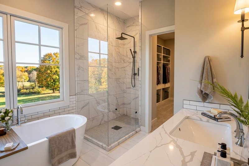 House Plan Design - Interior - Master Bathroom for Farmhouse House Plan #51-1538 - 3 bed, 3.5 bath