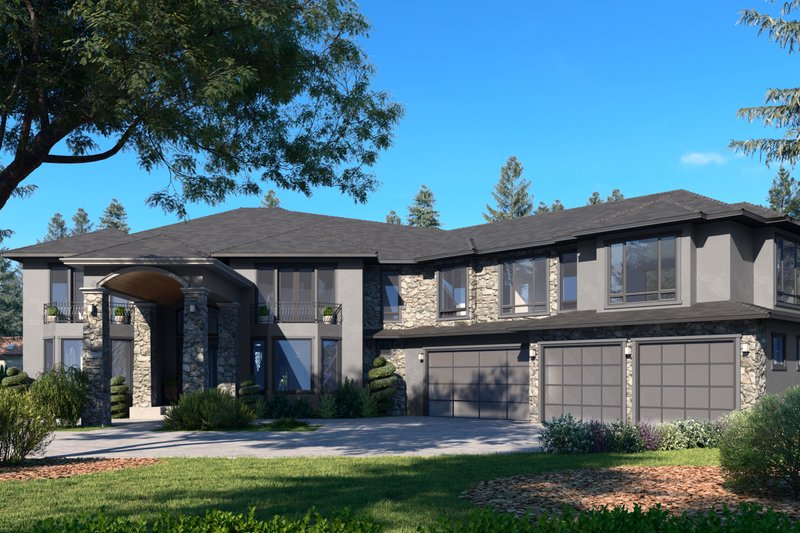 Architectural House Design - Exterior - Front Elevation 3 for Traditional House Plan #1066-127 - 4 bed, 6.5 bath