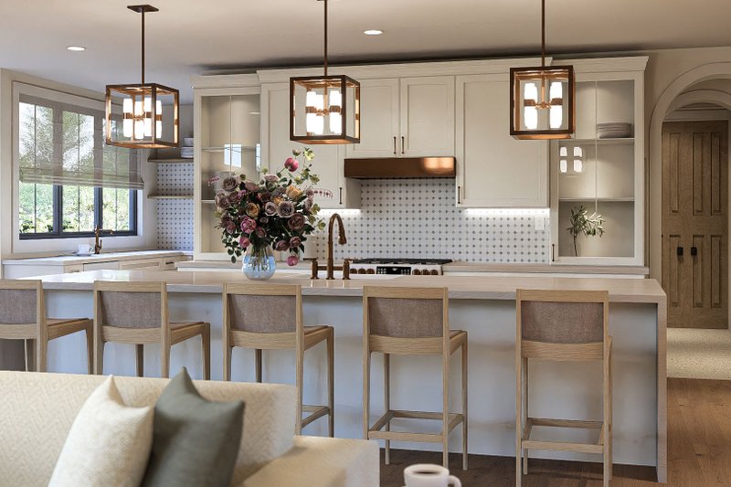 House Blueprint - Interior - Kitchen for Modern House Plan #455-414 - 3 bed, 3.5 bath