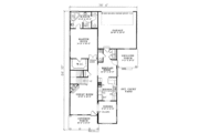 Southern Style House Plan - 3 Beds 2.5 Baths 1922 Sq/Ft Plan #17-2047 