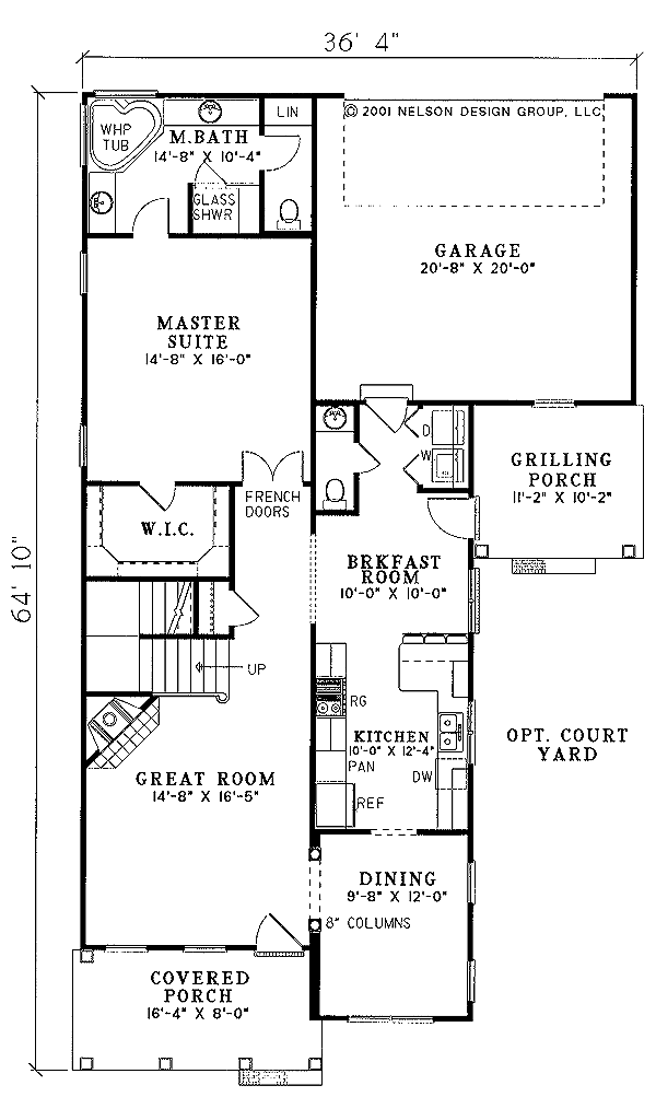 Architectural House Design - Southern Floor Plan - Main Floor Plan #17-2047