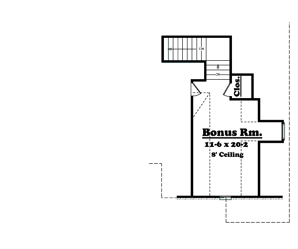 Dream House Plan - Optional Bonus Level