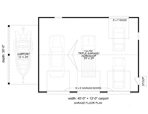 House Blueprint - Country Floor Plan - Main Floor Plan #932-374