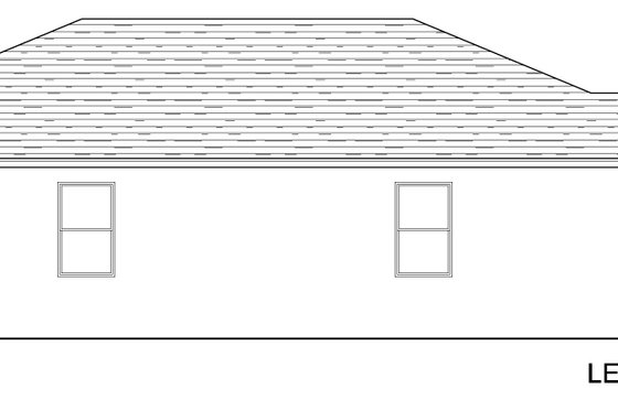 Exterior - Other Elevation for Traditional House Plan #1058-243 - 3 bed, 2 bath