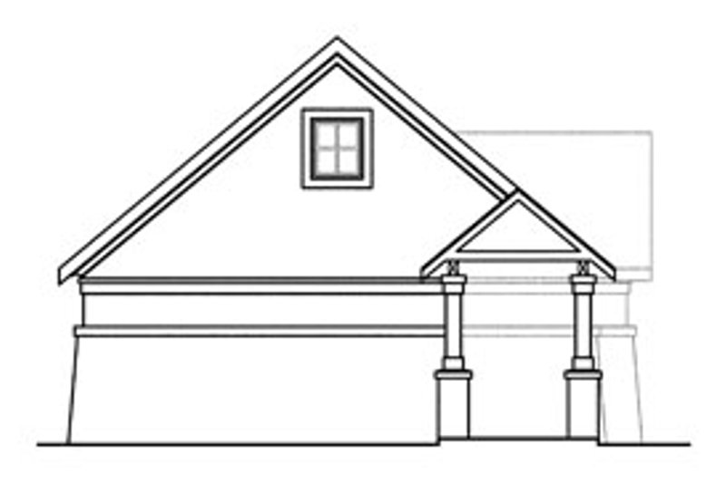 Home Plan - Exterior - Other Elevation for European House Plan #124-640, 0 bath