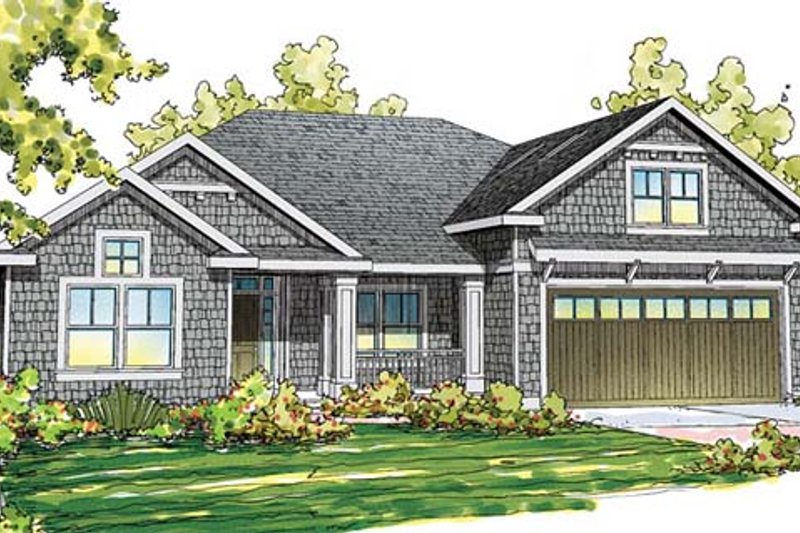 Home Plan - Craftsman Exterior - Front Elevation Plan #124-859