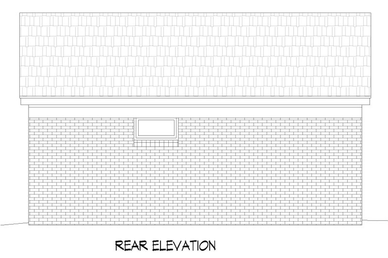 Architectural House Design - Exterior - Front Elevation 4 for Country House Plan #932-185, 1 bath