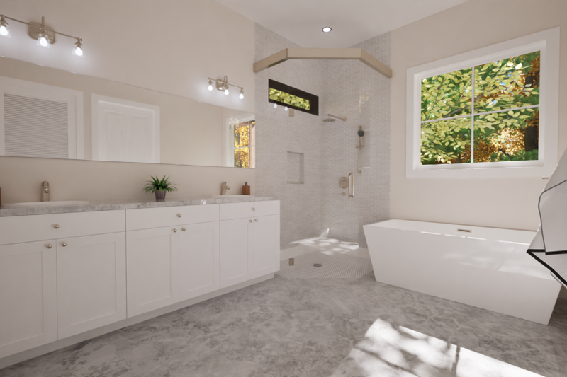 House Design - Interior - Master Bathroom for Contemporary House Plan #1116-9 - 4 bed, 3.5 bath
