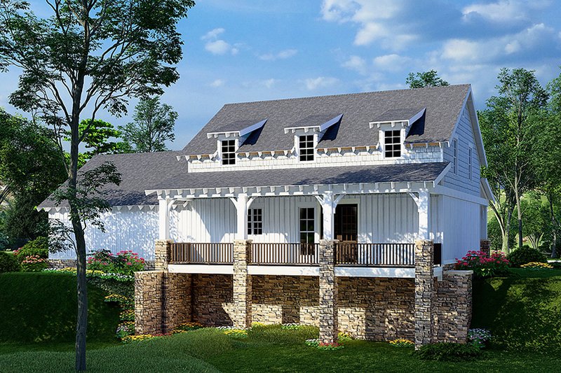 Architectural House Design - Exterior - Front Elevation 5 for Country House Plan #923-267 - 3 bed, 2.5 bath