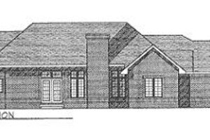 Exterior - Rear Elevation for Traditional House Plan #70-371 - 3 bed, 2 bath