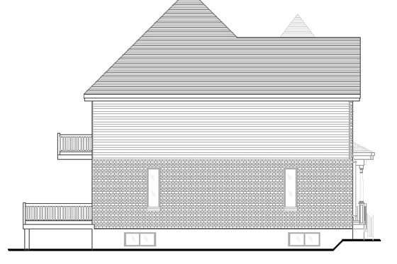 Exterior - Other Elevation for European House Plan #138-158 - 3 bed, 2.5 bath