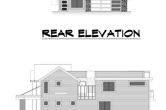 Exterior - Other Elevation 3 for Contemporary House Plan #1066-100 - 5 bed, 4 bath