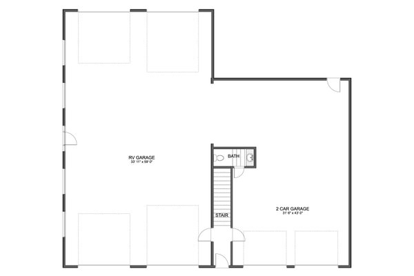 Architectural House Design - Barndominium Floor Plan - Main Floor Plan #1060-264