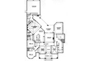 Mediterranean Style House Plan - 3 Beds 5 Baths 3461 Sq/Ft Plan #115-142 