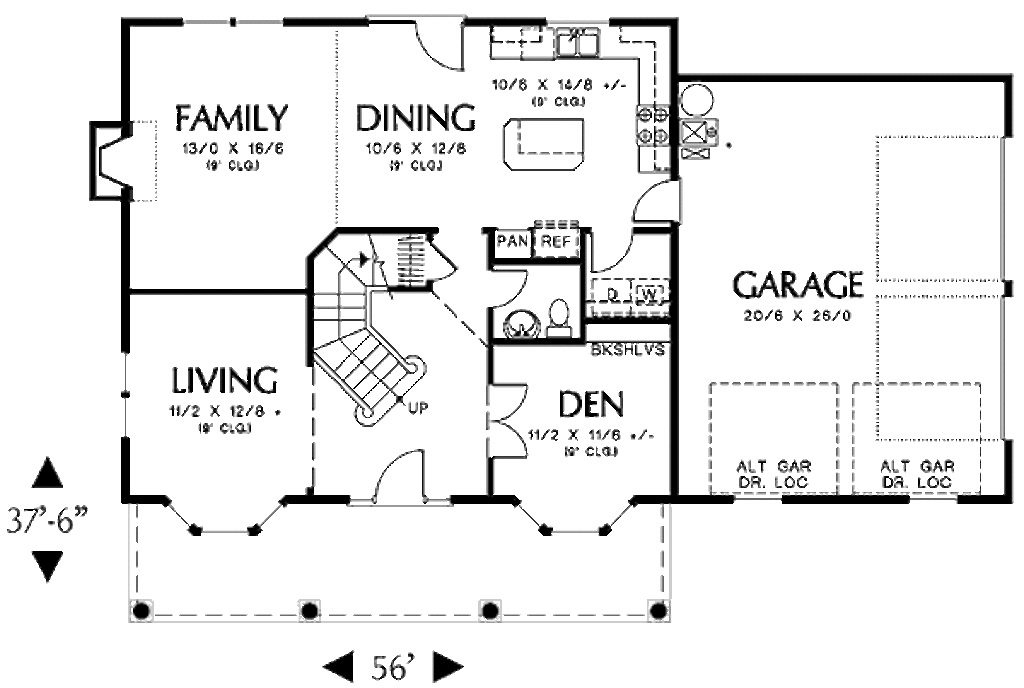 Colonial Style House Plan 4 Beds 25 Baths 2000 Sqft Plan 48 161