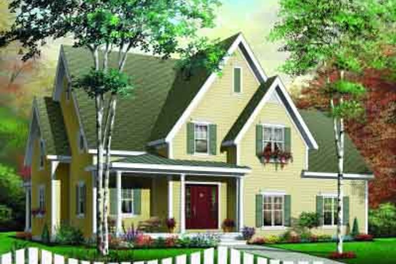 Home Plan - Traditional Exterior - Front Elevation Plan #23-532