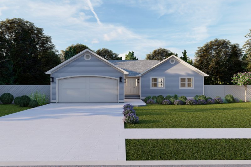 House Design - Exterior - Front Elevation 3 for Traditional House Plan #1060-184 - 3 bed, 2 bath