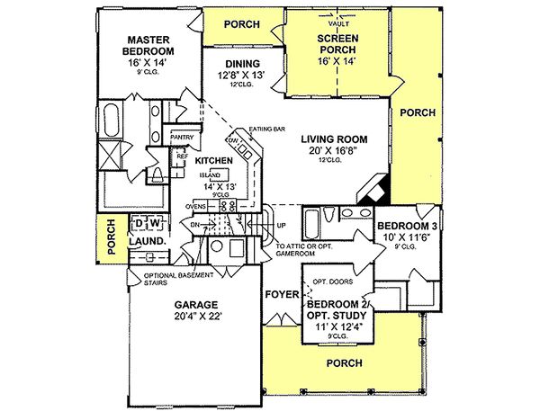 House Design - Traditional house plan, floor plan