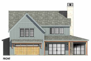 Exterior - Front Elevation 5 for Farmhouse House Plan #1096-177 - 4 bed, 3.5 bath